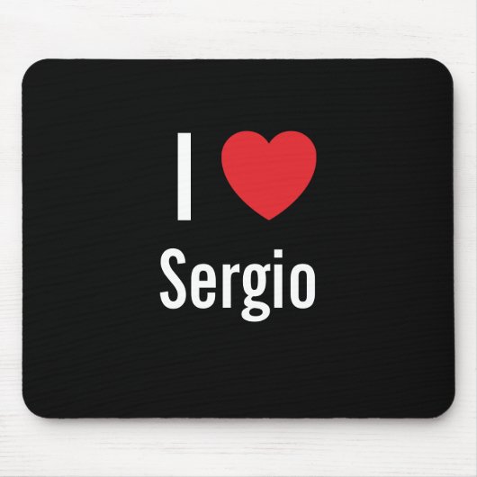 I Liebe Sergio Mousepad (Vorne)