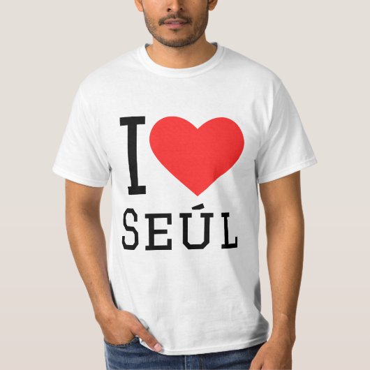 I Liebe Seúl T-Shirt (Vorderseite)