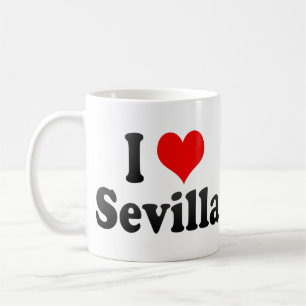 I Liebe Sevilla, Spanien. Ich Encanta Sevilla, Kaffeetasse