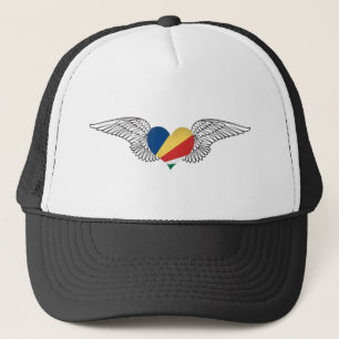 I Liebe Seychellen - Flügel Truckerkappe