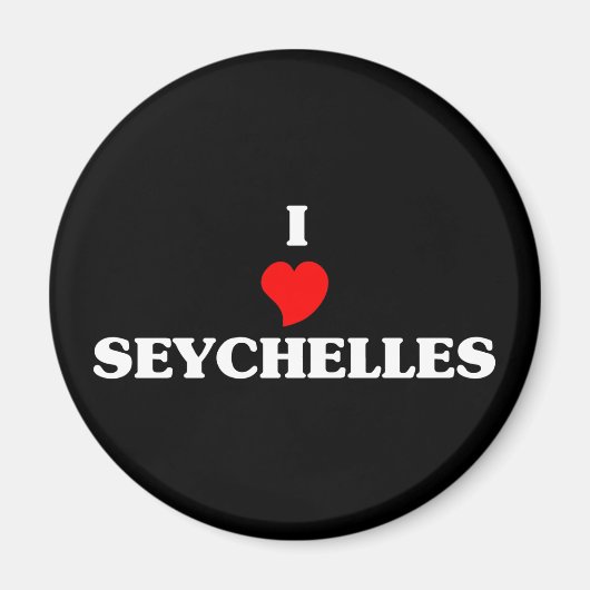 I Liebe Seychellen Magnet (Vorne)