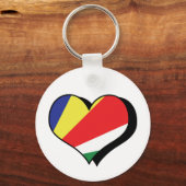 I Liebe Seychellen Schlüsselanhänger (Vorderseite)