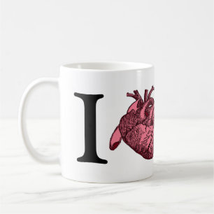 I Liebe SF mit anatomisch korrektem Herz Kaffeetasse
