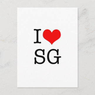 I LIEBE SG Postkarte (Portrait)