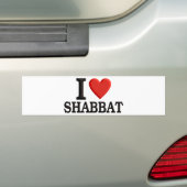 I Liebe Shabbat Autoaufkleber (Auf Auto)