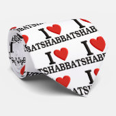 I Liebe Shabbat Krawatte (Gerollt)