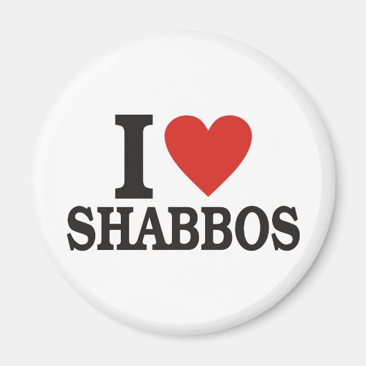 I Liebe Shabbos Magnet (Vorne)