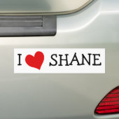 I Liebe Shane Autoaufkleber (Auf Auto)