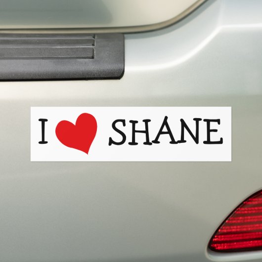 I Liebe Shane Autoaufkleber (Auf Auto)