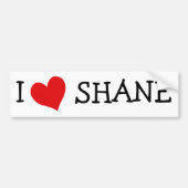 I Liebe Shane Autoaufkleber (Vorne)