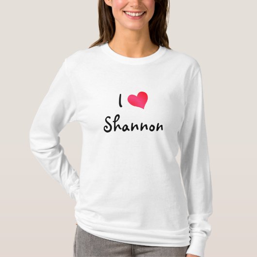 I Liebe Shannon T-Shirt (Vorderseite)