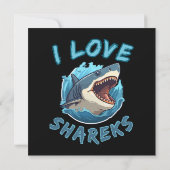 I Liebe Sharks Fisher (Rückseite)