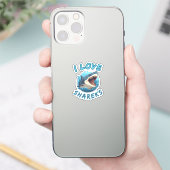 I Liebe Sharks Fisher Aufkleber (Telefon)
