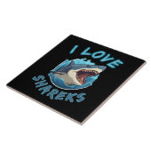 I Liebe Sharks Fisher Fliese (Seite)