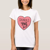 I Liebe SHARKS Herz T-Shirt (Vorderseite)