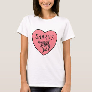 I Liebe SHARKS Herz T-Shirt