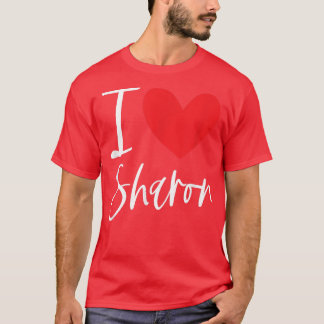 I Liebe Sharon Name Personalisiert Girl Beste Freu T-Shirt