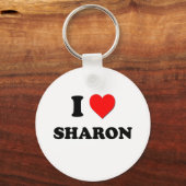I Liebe Sharon Schlüsselanhänger (Vorderseite)