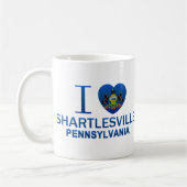 I Liebe Shartlesville, PA Kaffeetasse (Links)