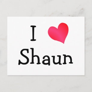 I Liebe Shaun Postkarte