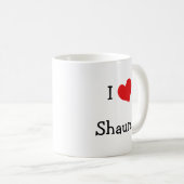 I Liebe Shauna Kaffeetasse (VorderseiteRechts)