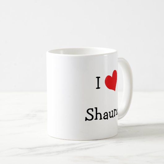 I Liebe Shauna Kaffeetasse (VorderseiteRechts)