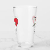 I Liebe Sheep Glas (Links)