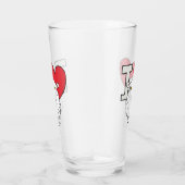 I Liebe Sheep Glas (Rechts)