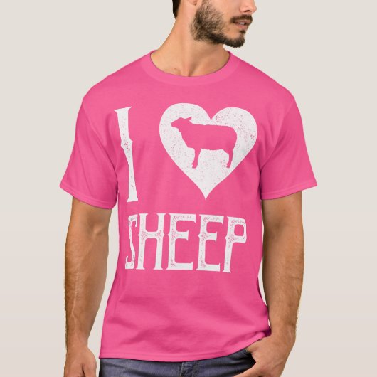 I Liebe Sheep T-Shirt (Vorderseite)