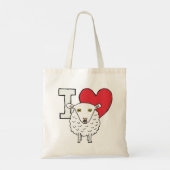 I Liebe Sheep Tragetasche (Rückseite)