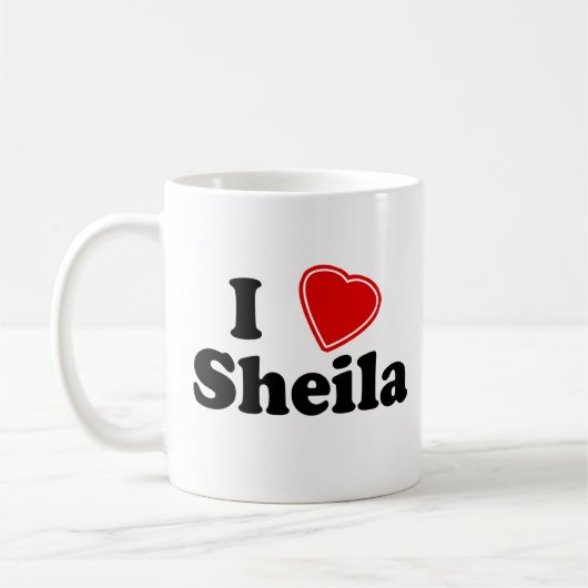 I Liebe Sheila Kaffeetasse (Links)