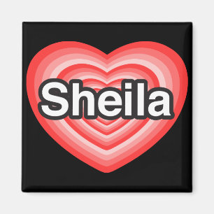 I Liebe Sheila. Liebe I Sie Sheila. Herz Magnet