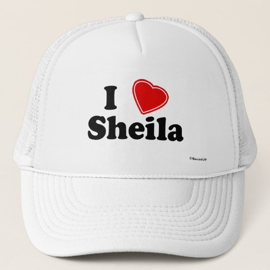 I Liebe Sheila Truckerkappe (Vorderseite)