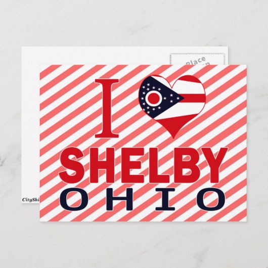 I Liebe Shelby, Ohio Postkarte (Vorne/Hinten)