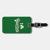 I Liebe Shenanigans Clover Kleeblatt St Patrick's Gepäckanhänger (Vorderseite horizontal)