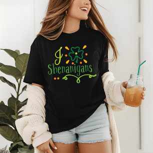 I Liebe Shenanigans Kleeblatt Funny St Patrick's D Tri-Blend Shirt