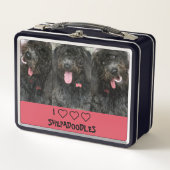 I Liebe Shepadoodles Metall Brotdose (Vorderseite)