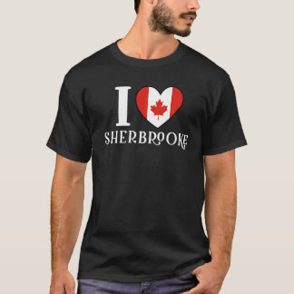 I Liebe Sherbrooke Canada Heart FlAG T-Shirt