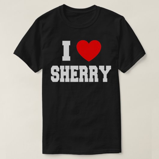 I Liebe Sherry Premium T-Shirt (Design vorne)