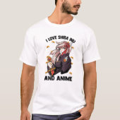 I Liebe Shiba Inu and Anime - Kawaii Niedlich - Ot T-Shirt (Vorderseite)