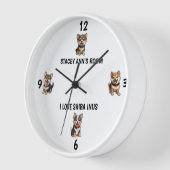 I Liebe Shiba Inus Niedlich Name Wall Uhr (Winkel)