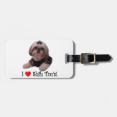 I Liebe Shih Tzu Gepäckanhänger (Vorderseite horizontal)