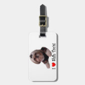 I Liebe Shih Tzu Gepäckanhänger (Vorderseite vertikal)