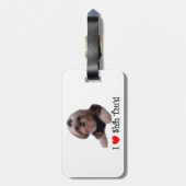I Liebe Shih Tzu Gepäckanhänger (Rückseite vertikal)