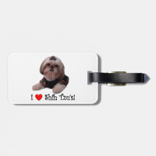I Liebe Shih Tzu Gepäckanhänger
