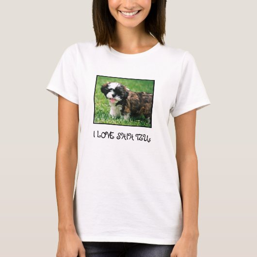 I LIEBE SHIH TZUs T-Shirt (Vorderseite)