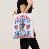 I Liebe Shih Tzus und USA Tasche (Von Nahem)