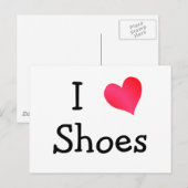 I Liebe Shoes Postkarte (Vorne/Hinten)