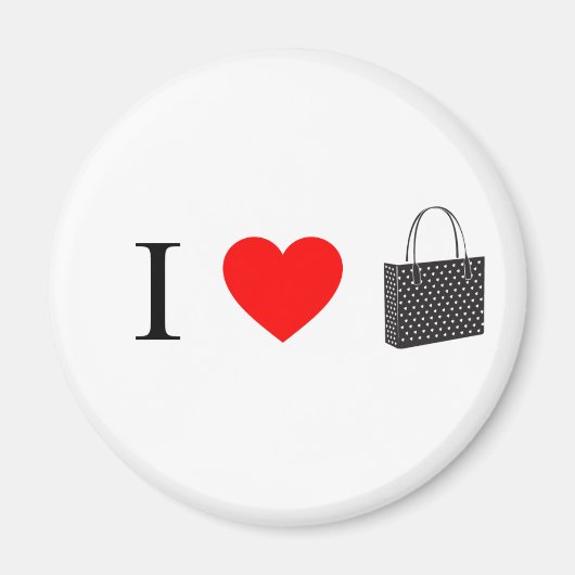 I Liebe Shopping Magnet (Vorne)