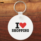 I Liebe Shopping Schlüsselanhänger (Vorderseite)
